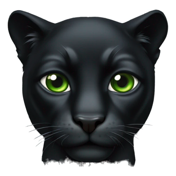 Animal pantera negra con ojos verdes sticker