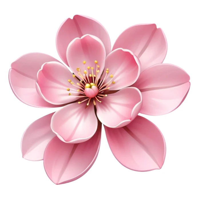 cherry blossom flower with delicate pink petals sticker
