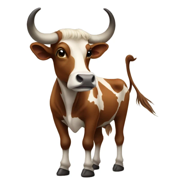 Full body watusi cow sticker