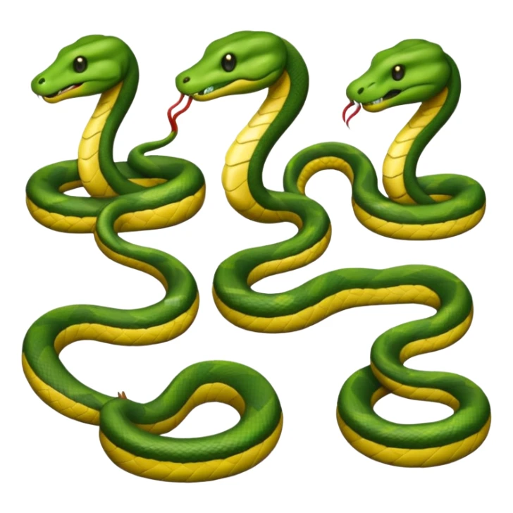snakes wearing t-shirts sticker