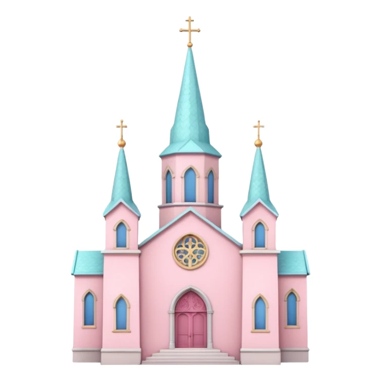 Pink church of love sticker