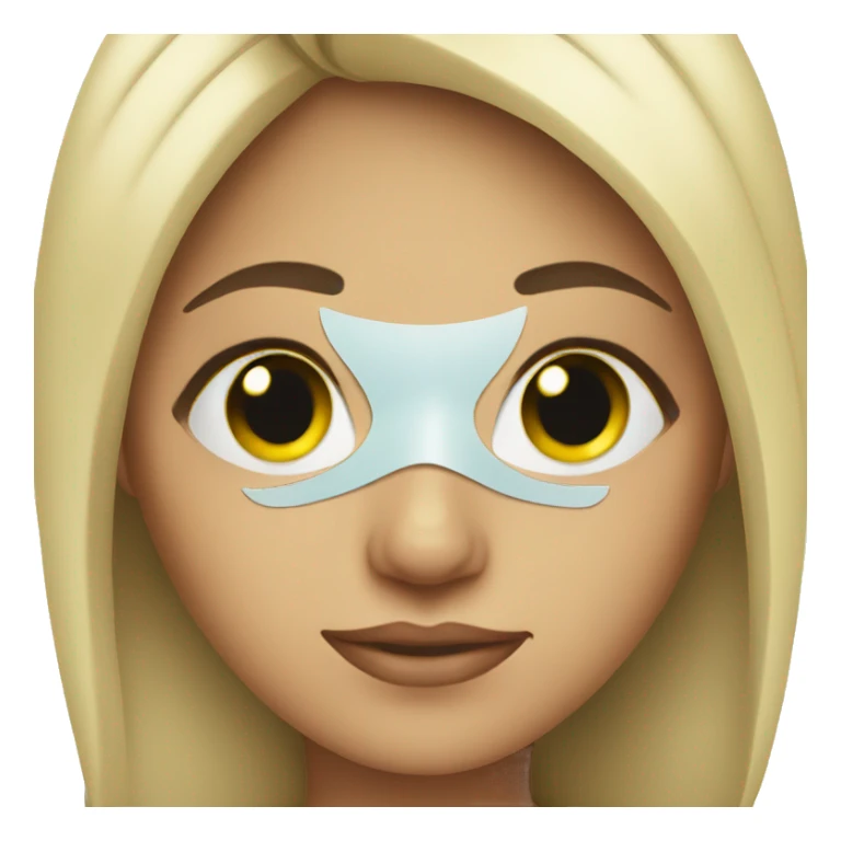 Girl with an eye mask  sticker