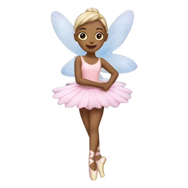 fairy in pointe shoes sticker