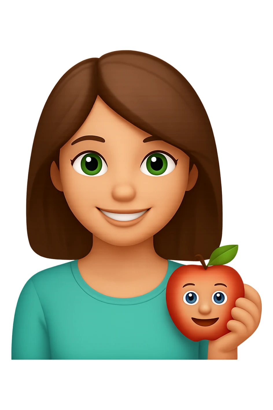 Change the hair color to light brown. sticker