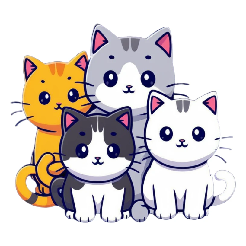 Kitties sticker