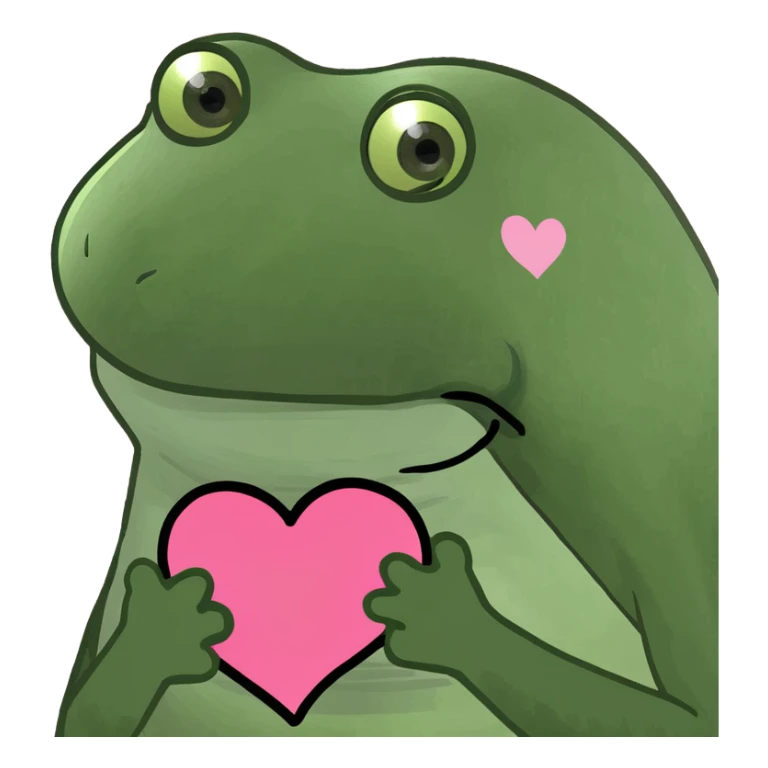 A pink heart with a t in the middle  sticker