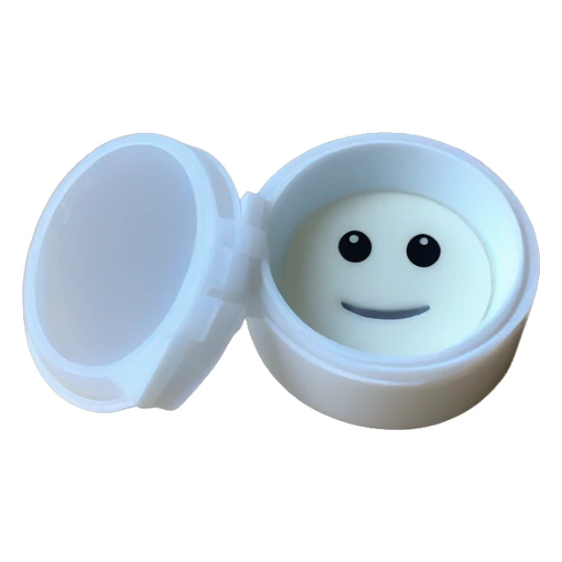 disposable screw top left and right prescription contact lens case sticker