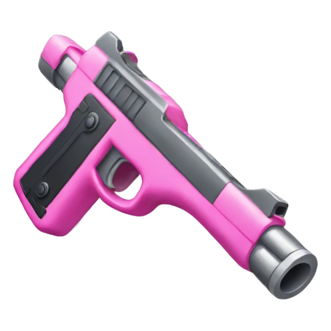 Pink gun sticker