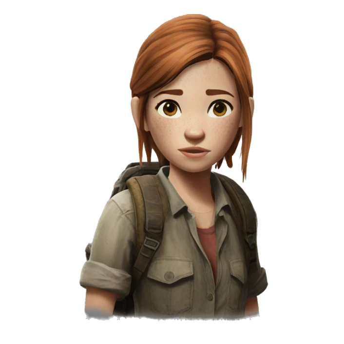 Ellie the last of us Little bit dezoom sticker