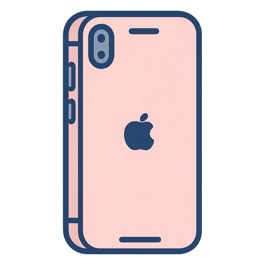 pink iPhone cell phone, modern, minimal sticker
