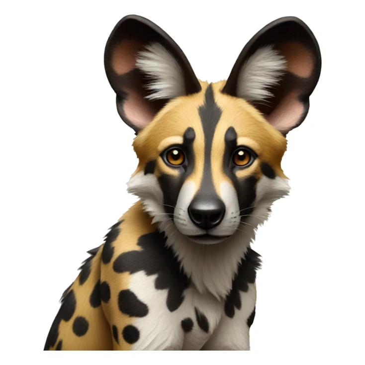 african wild dog sticker
