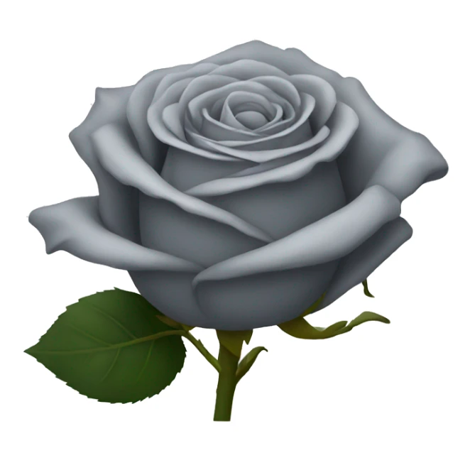 grey rose sticker