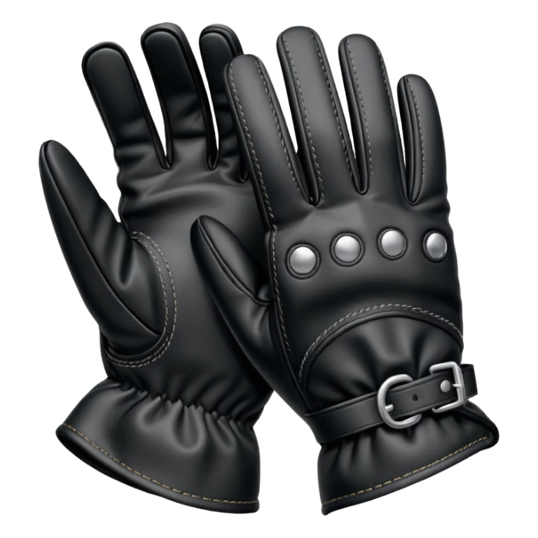 guantes negros hipica sticker