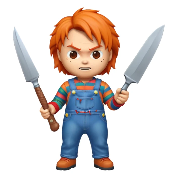 Un emojin de chuky sticker