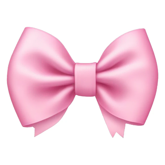 Baby pink bow sticker