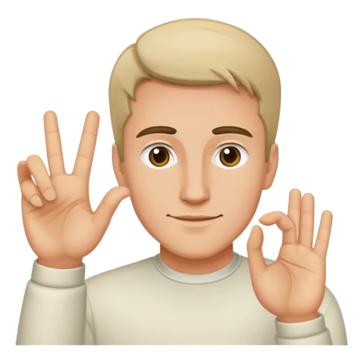 un bonhomme qui fait le signe jul sticker