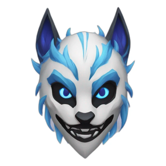 Kindred from League of Legends mask sticker