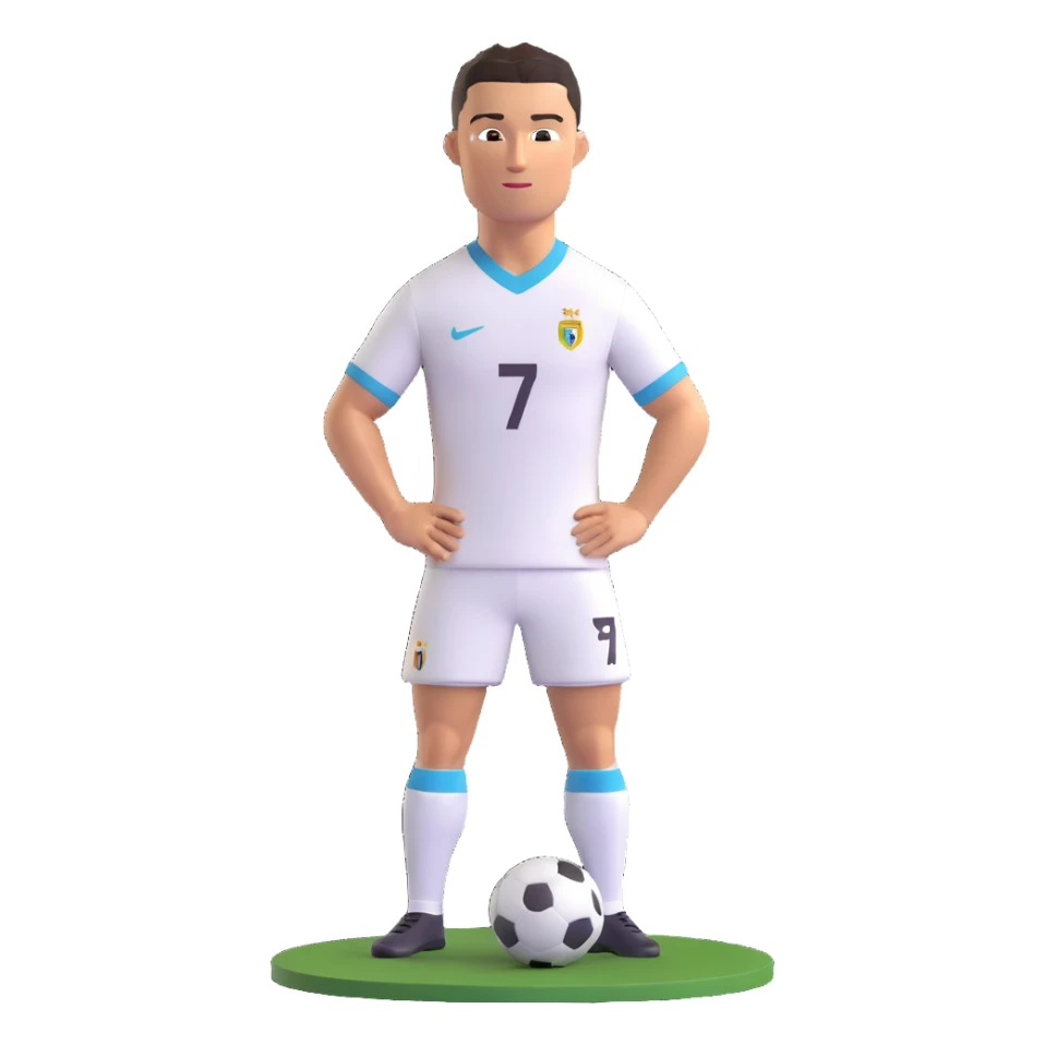 Cristiano Ronaldo iconic footballer portrait sticker