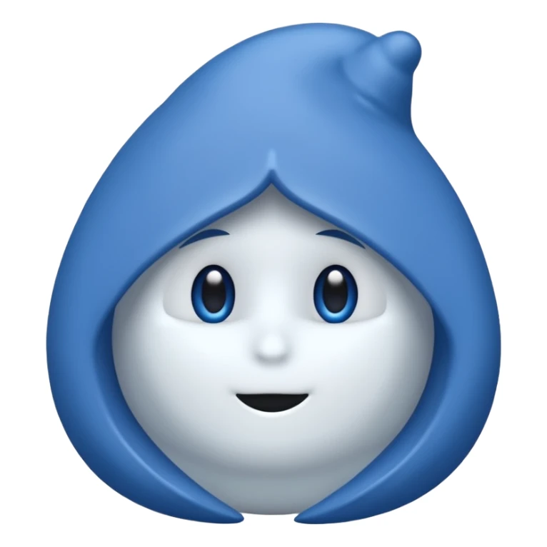 Weißes  Hakerl in gezacktem blauen  Kreis  sticker