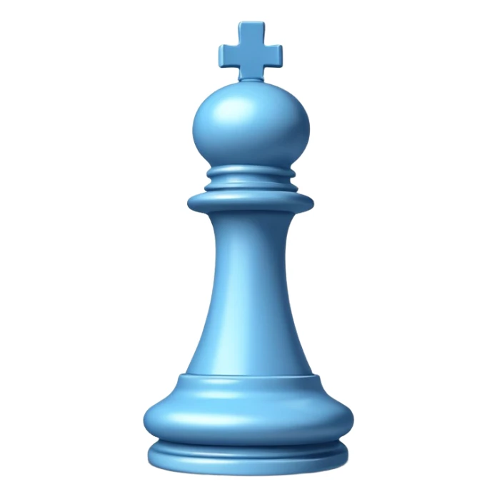
chess bishop piece object, classic bishop shape with top slit, 3D cartoon, glossy material, soft shadow, mobile game icon style, centered, clean background, no text, no watermark
 sticker