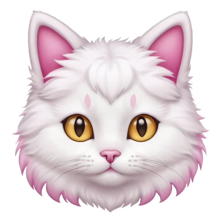 cute cat white shot hair more cute sticker