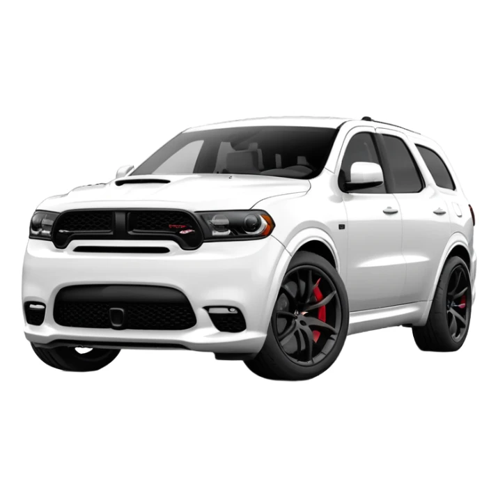 Durango DOSH HellCat SRT white and With low suspension body kit 4k, 8k and Under-coloring of the car  sticker