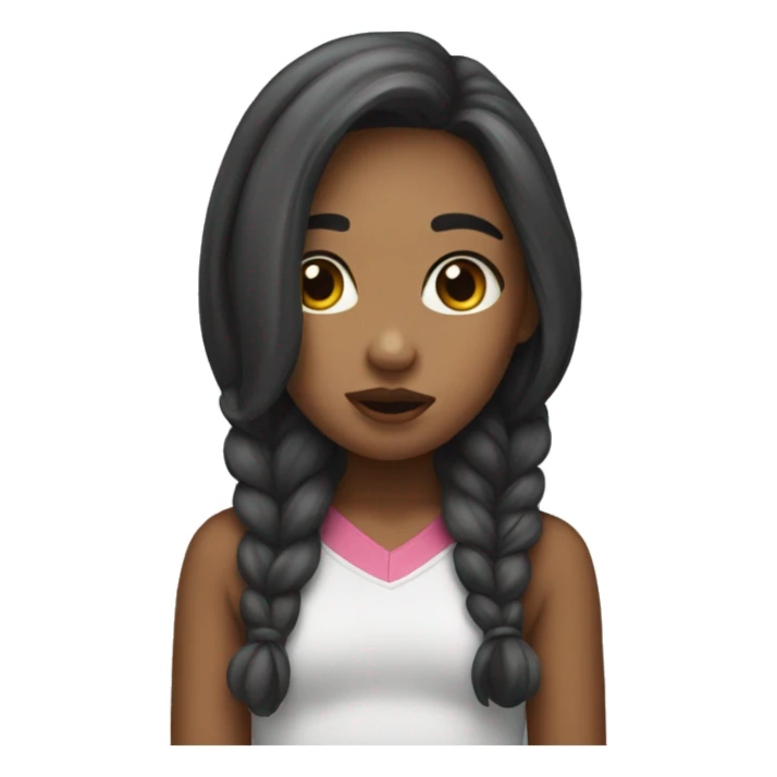 Girl kisses  sticker