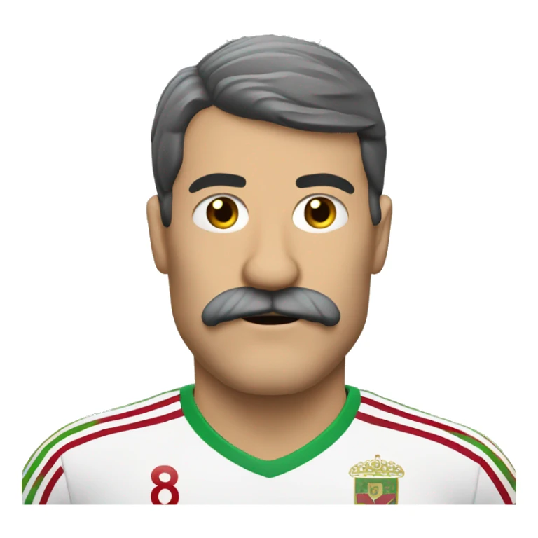 portero futbol con bigote  sticker