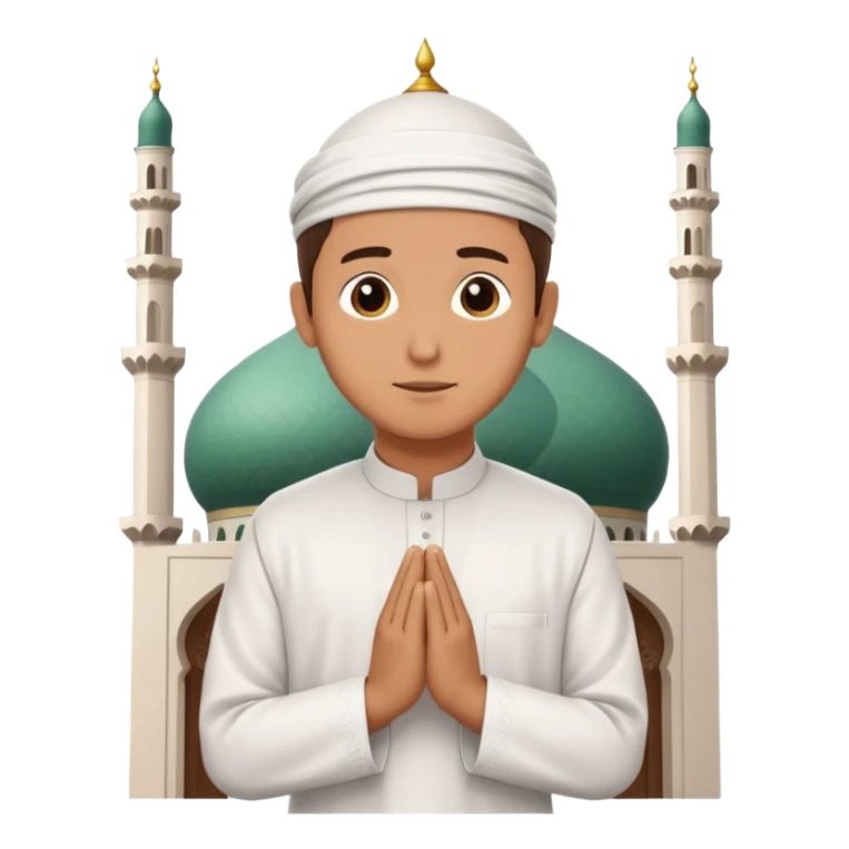 RAMADAN DAILY ROUTINE FOR A GUY PAYING IN A MOSQUE sticker