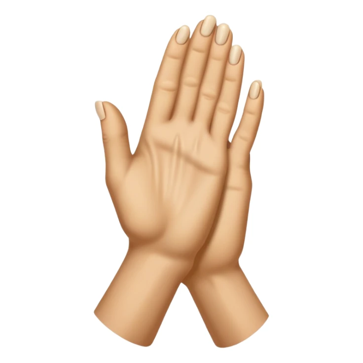 Jesus's praying hands with nail marks from crucifixion sticker