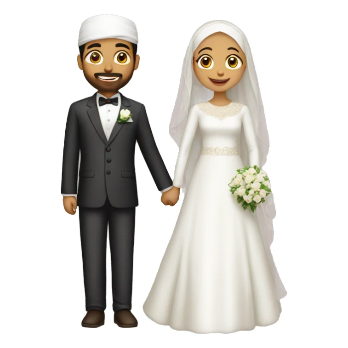 Muslim wedding sticker
