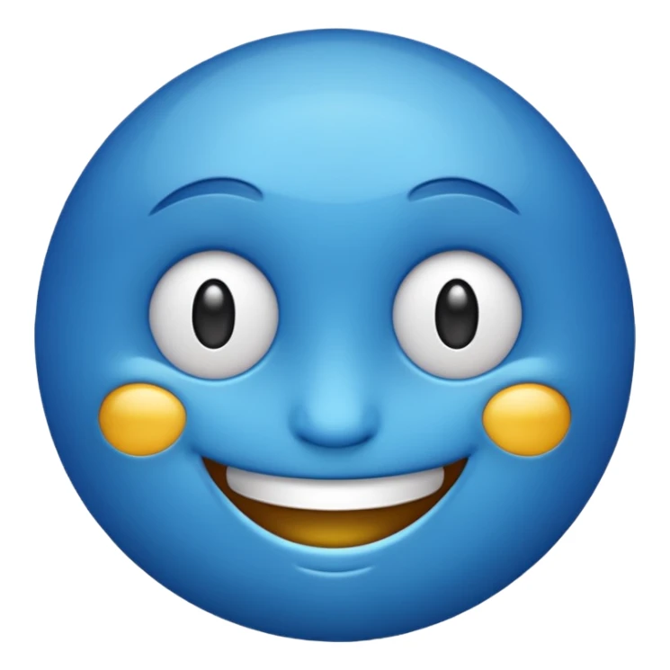 Blue emoji  sticker