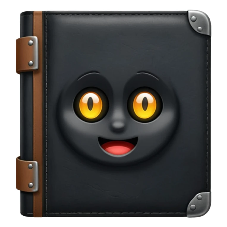 simple black book sticker