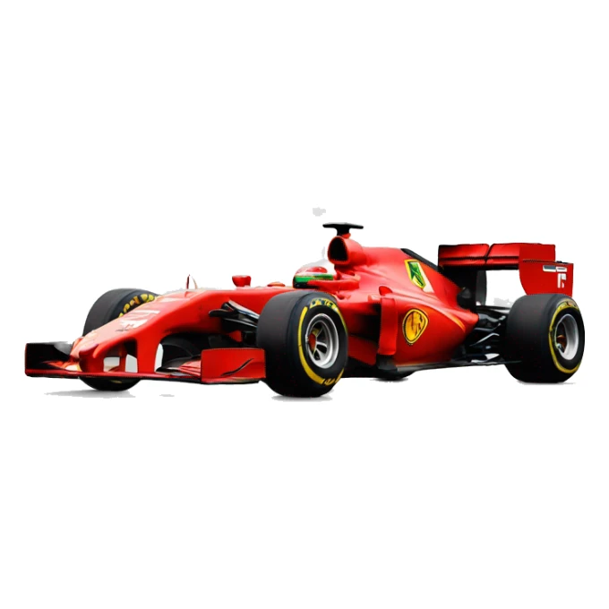 Ferrari red f1 car  sticker