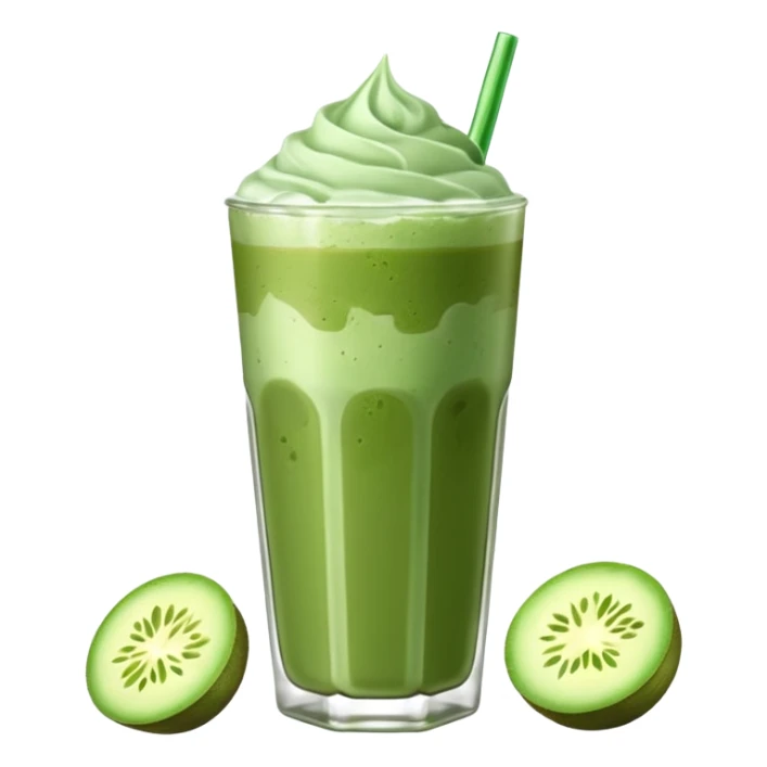create iced matcha latte sticker