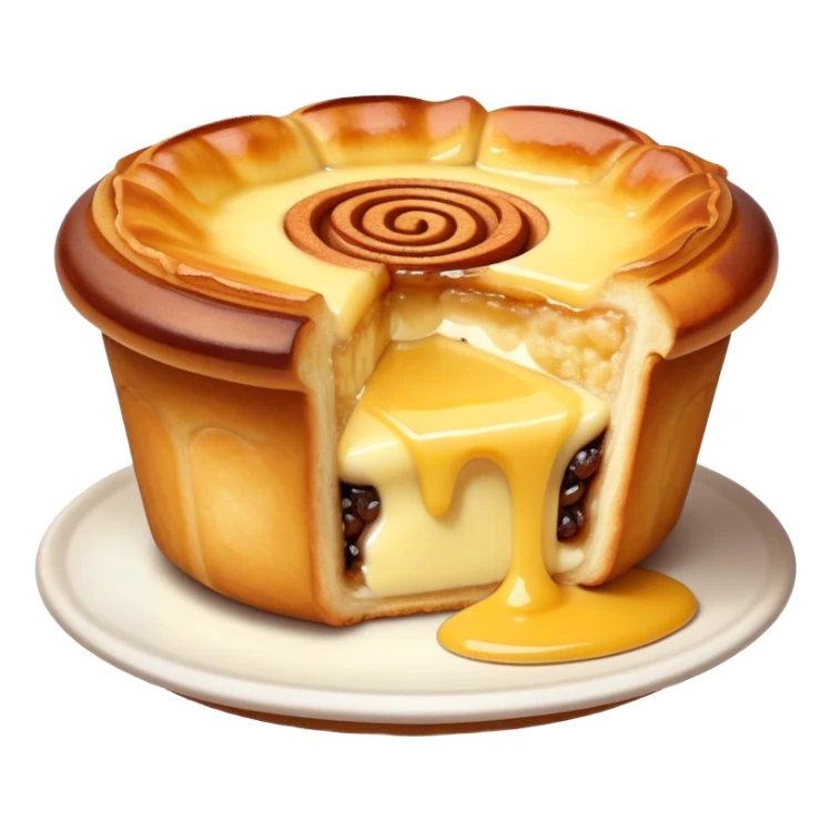 A portuguese pastel de nata  sticker