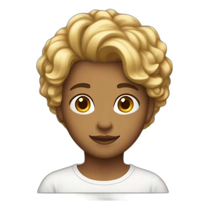 jeune 15 ans cheveux court sticker