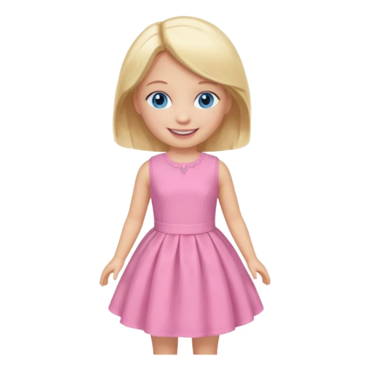 plastic dolls for girls sticker