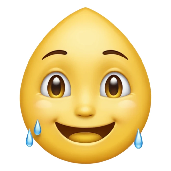 Tears of Joy emoji—iOS style. sticker