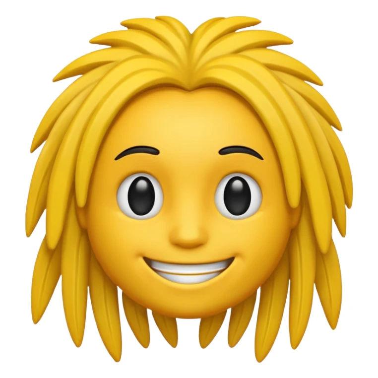 Dreadhead emoji but make him yellow emoji  sticker