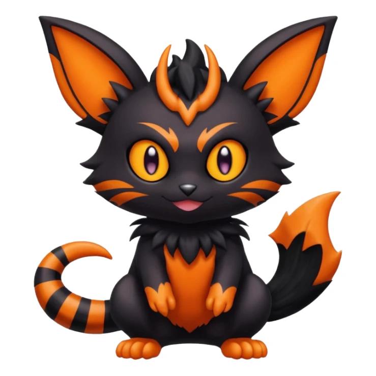 Noibat-Litten-Torracat-fusion-Fakemon-Pokémon-creature  sticker