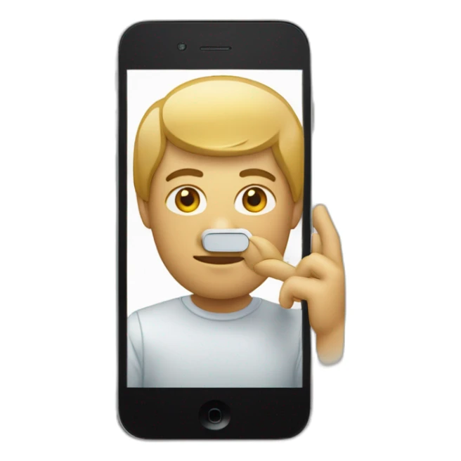 L'icône portant un téléphone sur le dos sticker