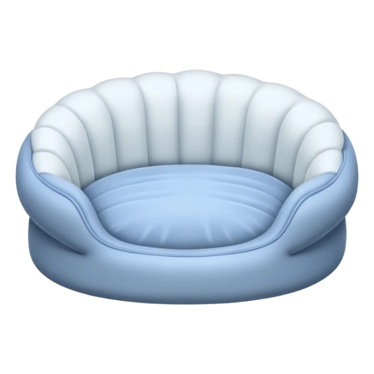 white Pet bed empty with no animal in it no dog in it I said sticker