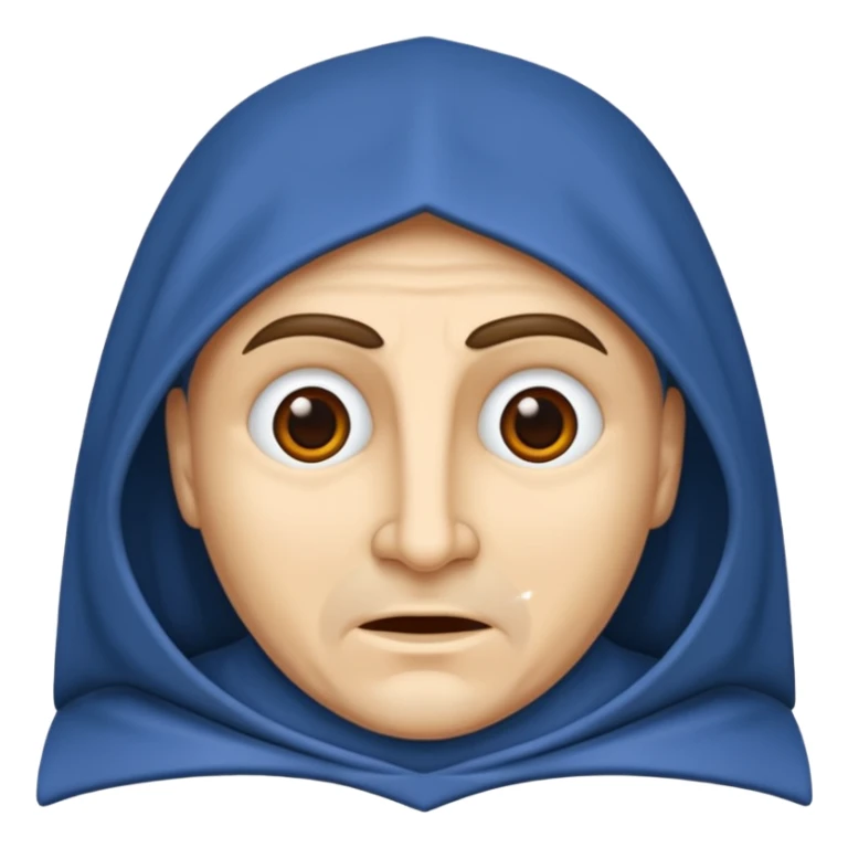 visage d'un pretre chauve catholique du moyen age sticker