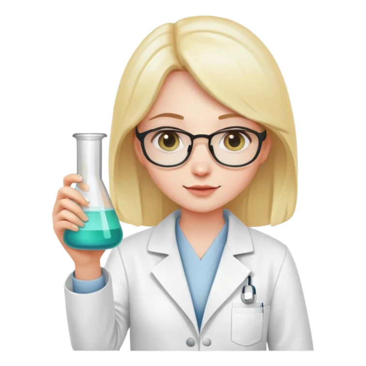 Chemistry aesthetic girl sticker