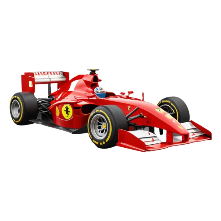 F1 ferrari  lateral 44 number sticker
