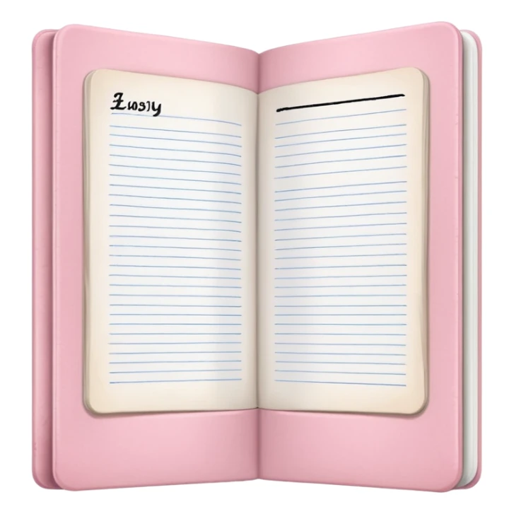 Light Pale Pink Household account book sticker
