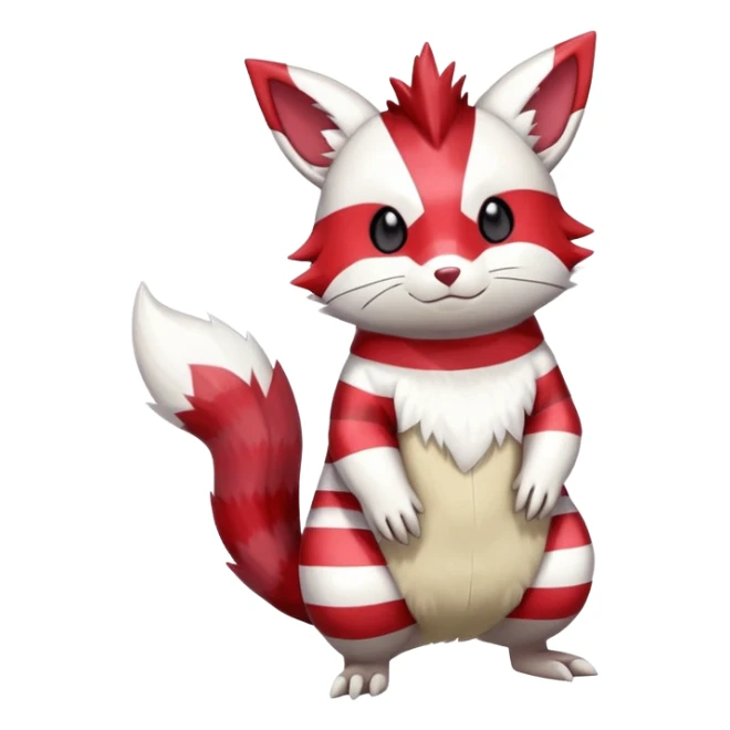 Shiny Furret-Zangoose-Hybrid (Full body) sticker