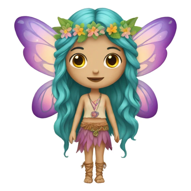 Bohemian hippie fairy sticker
