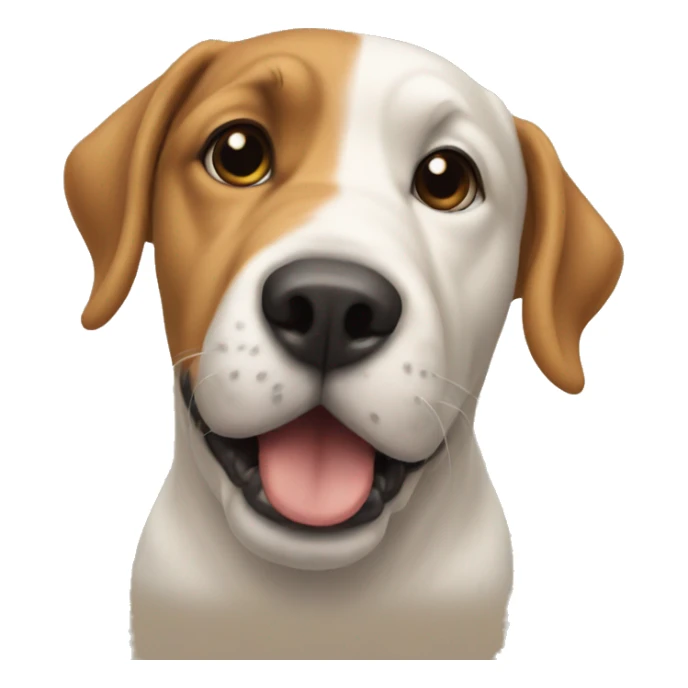 Dog on a other dog sticker